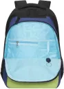 Школьный рюкзак Grizzly RU-330-3 (черный/голубой) фото 4