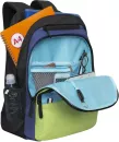 Школьный рюкзак Grizzly RU-330-3 (черный/голубой) фото 5