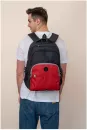 Школьный рюкзак Grizzly RU-330-6 (черный/красный) фото 6
