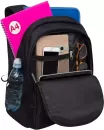 Школьный рюкзак Grizzly RU-332-2 (черный/салатовый/фуксия) фото 5