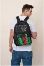 Школьный рюкзак Grizzly RU-333-1 (красный/зеленый) фото 5