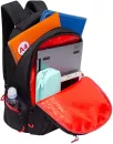 Школьный рюкзак Grizzly RU-333-3 (черный/красный) фото 5