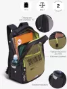 Школьный рюкзак Grizzly RU-334-1 (черный/хаки) фото 2