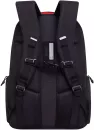 Школьный рюкзак Grizzly RU-335-3 (черный/красный) фото 3
