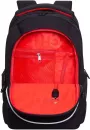 Школьный рюкзак Grizzly RU-335-3 (черный/красный) фото 4
