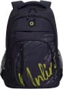Школьный рюкзак Grizzly RU-336-2 (черный/салатовый) фото 2