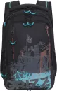 Школьный рюкзак Grizzly RU-338-1 (черный/бирюзовый) фото 2