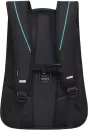 Школьный рюкзак Grizzly RU-338-1 (черный/бирюзовый) фото 3