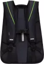 Школьный рюкзак Grizzly RU-338-2 (черный/салатовый) фото 3
