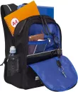Школьный рюкзак Grizzly RU-338-3 (черный/синий) фото 5