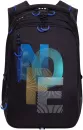 Школьный рюкзак Grizzly RU-338-4 (черный/синий) фото 2