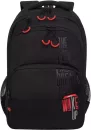 Школьный рюкзак Grizzly RU-430-4 (черный/красный) фото 2