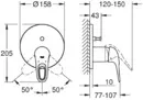 Смеситель Grohe Eurostyle 24049 хром icon 2