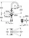 Смеситель для умывальника GROHE Atrio 21019003 icon 3