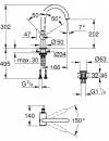 Смеситель для умывальника GROHE Atrio 32042003 icon 3