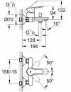 Смеситель для ванны/душа Grohe BauEdge 32820000 icon 4