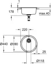 Кухонная мойка Grohe K200 (31720SD0) icon 3