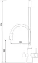Смеситель Gross Aqua Neosteel GA3133611SSB icon 2