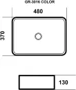 Умывальник Grossman GR-3016SBR icon 4