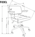 Кресло Halmar Fidel (серый) фото 5