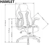 Кресло Halmar Hamlet (черный/серый) фото 5