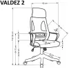 Кресло Halmar Valdez 2 (серый/черный) фото 5
