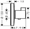 Смеситель Hansgrohe Ecostat S Highflow 15756000 фото 2