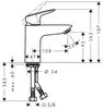 Смеситель Hansgrohe Logis 71107000 icon 2