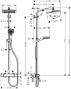 Душевая система Hansgrohe Crometta E Showerpipe 240 1jet 27271000 фото 2