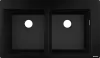 Кухонная мойка Hansgrohe S51 S510-F770 Built-in sink 370/370 (черный графит) icon