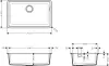 Кухонная мойка Hansgrohe S51 S510-U660 Under-mount sink 660 (каменный серый) icon 2