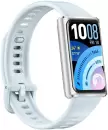 Фитнес-браслет Huawei Band 11 Pro (серебристый, с голубым силиконовым ремешком, международная версия) фото 2