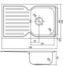 Кухонная мойка IDDIS Strit STR78SDi77 icon 11