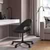 Рабочий стул IKEA ELDBERGET / MALSKAR с подушкой (темно-серый/черный) фото 2