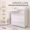 Пеленальный комод INDIGO Green Line с узким пеленальным столиком (волна) icon 2