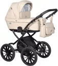 Детская универсальная коляска INDIGO Broco Eco Plus 14 2 в 1 (Be 02, бежевая кожа) icon