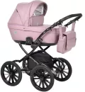 Детская универсальная коляска INDIGO Broco Eco Plus 14 2 в 1 (Be 05, темная пудра/кожа) icon
