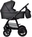 Детская универсальная коляска INDIGO Charlotte Mono 2 в 1 (Cm 03, темно-серый/бордовая кожа) icon