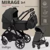 Детская универсальная коляска INDIGO Mirage 2 в 1 (черный) фото 2