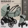 Детская универсальная коляска INDIGO Mirage 2 в 1 (оливковый) icon 2