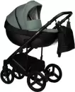 Детская универсальная коляска INDIGO Tour Eco (2 в 1, te 03/черная кожа+шалфей кожа) icon