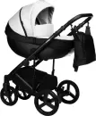 Детская универсальная коляска INDIGO Tour Eco 2 в 1 Te (10, черная кожа/белая кожа) icon