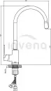 Смеситель Invena Joga BZ-32-L02-C фото 2