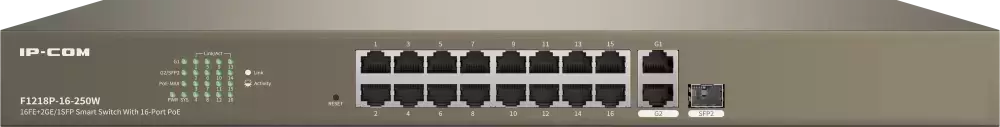 Управляемый коммутатор 2-го уровня IP-COM F1218P-16-250W icon