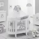 Детская кроватка Italbaby Peluche Oval (белый/серый) icon 3