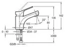 Смеситель Jacob Delafon Brive E75762-CP icon 2