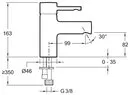 Смеситель Jacob Delafon Cuff E98298-CP icon 2