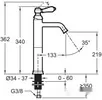 Смеситель Jacob Delafon Louise E24361-CP icon 3