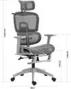 Компьютерное кресло Jiqiao R8014W (белое) icon 6