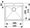 Кухонная мойка Kaiser KSM-5452 (черный) icon 5